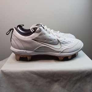 NIKE LUNARLON HYPERDIAMOND WOMEN'S SOFTBALL CLEATS WHITE GOLD